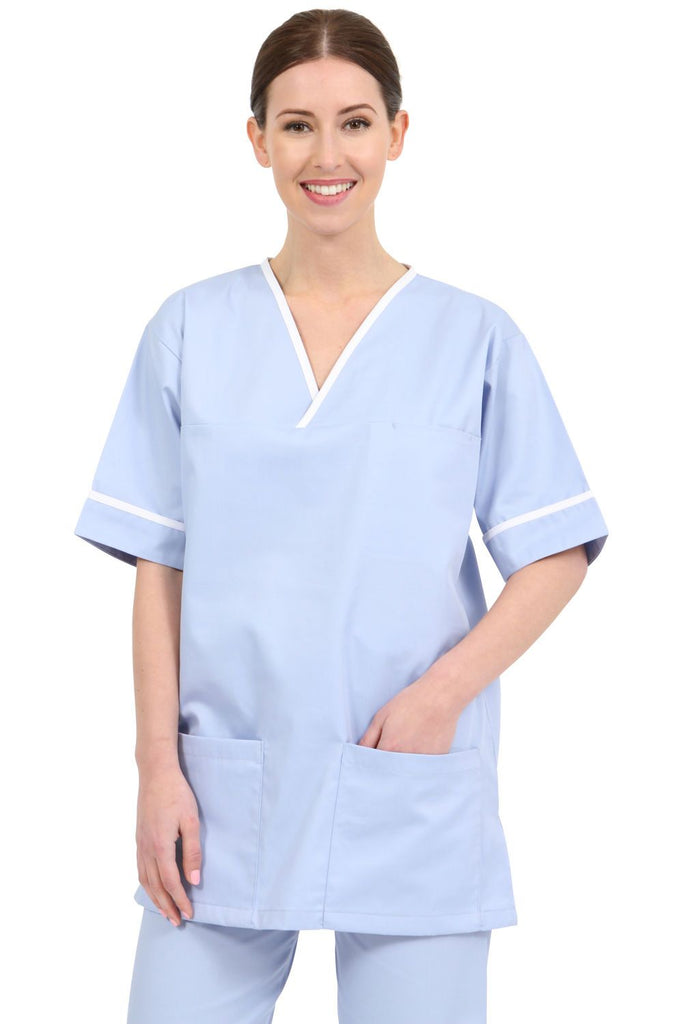 NSTT - Unisex Scrub Tunic (With Trim) - The Staff Uniform Company