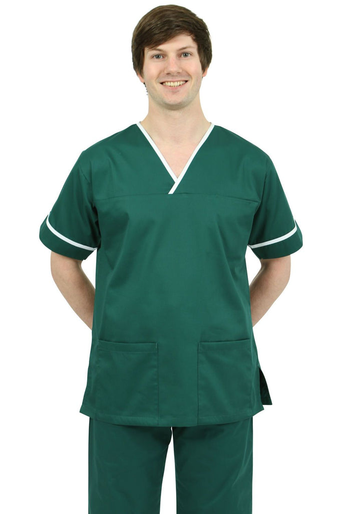 NSTT - Unisex Scrub Tunic (With Trim) - The Staff Uniform Company