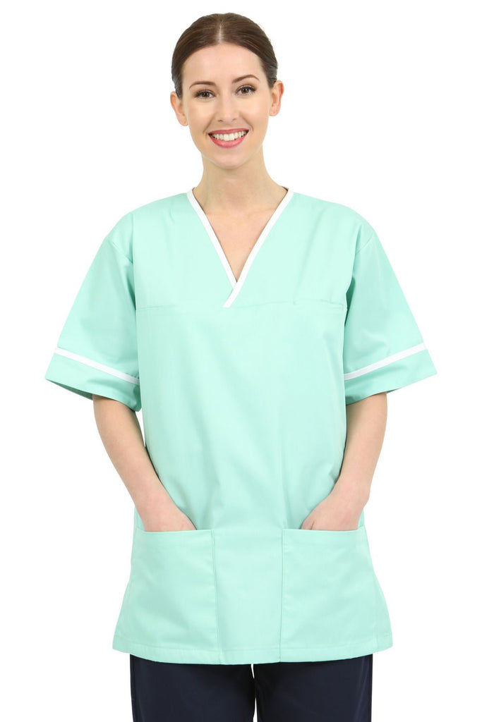 NSTT - Unisex Scrub Tunic (With Trim) - The Staff Uniform Company