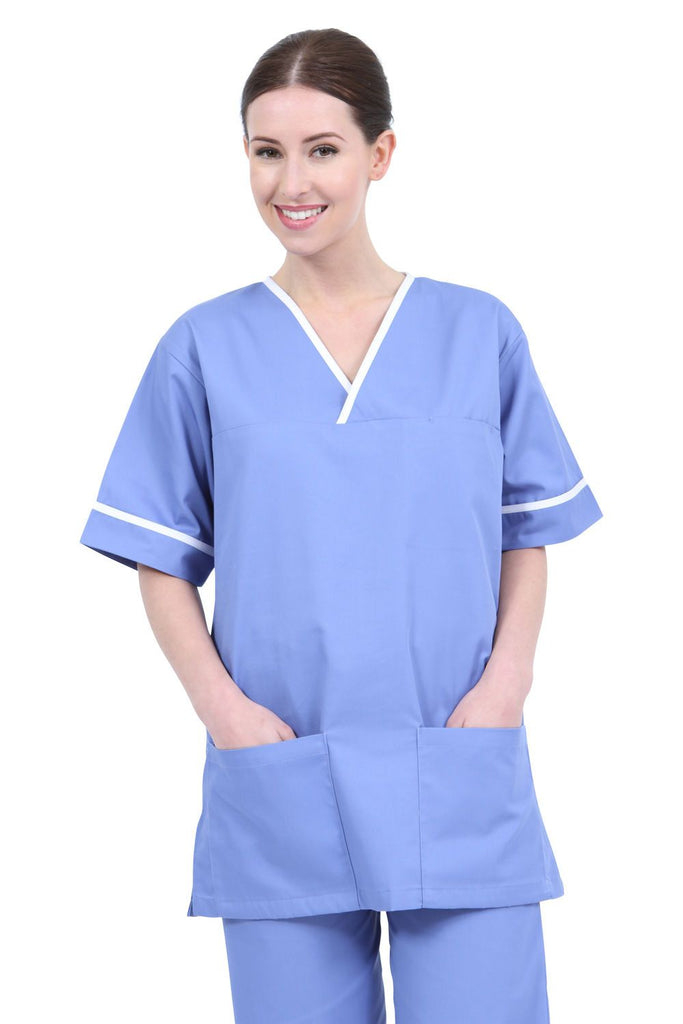 NSTT - Unisex Scrub Tunic (With Trim) - The Staff Uniform Company