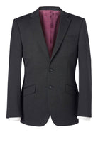 Phene Mens Tailored Fit Suit Jacket Mens Suit Jacket Brook Taverner Charcoal Pindot 34 Regular