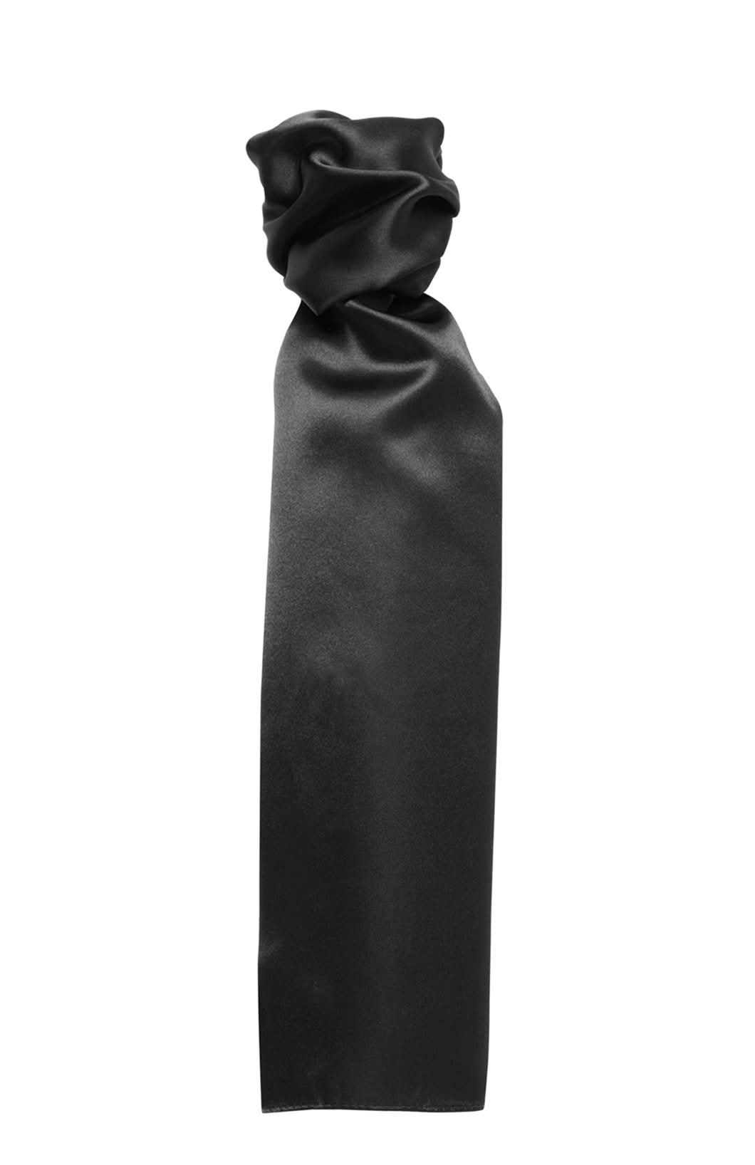 PR730: Ladies Plain Business Scarf Scarves Premier Black Regular