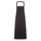 PR110: Stripe Butchers Apron Aprons Premier Black/Grey Stripe Regular