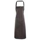 PR110: Stripe Butchers Apron Aprons Premier Black/White Stripe Regular