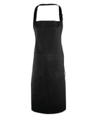 PR112: Fairtrade Cotton Bib Apron Aprons Premier Black Regular