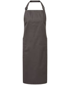 PR120: Organic Cotton Apron Aprons Premier Dark Grey Regular