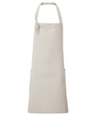 PR122: Sustainable Bib Apron Aprons Premier Natural Regular