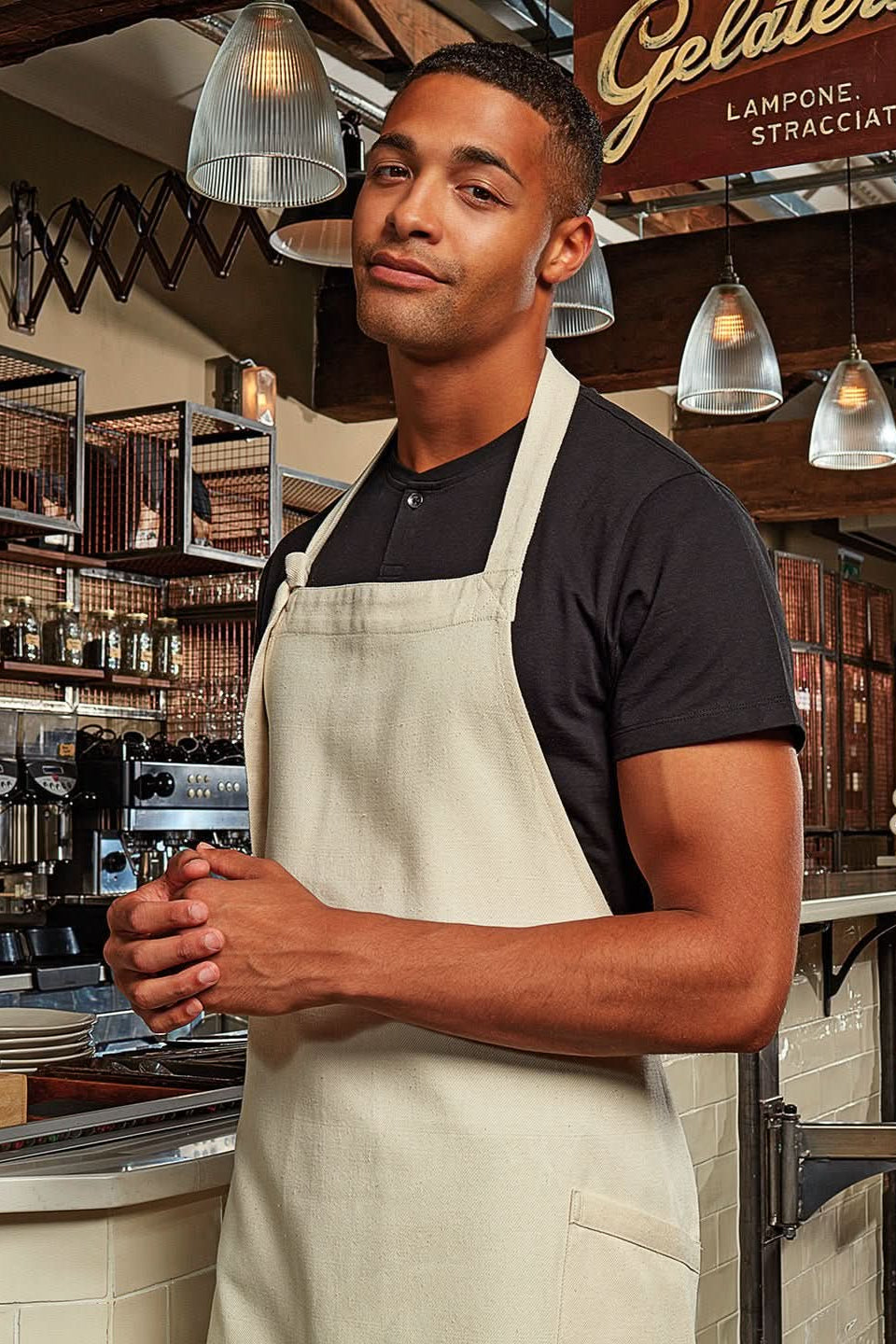PR122: Sustainable Bib Apron Aprons Premier