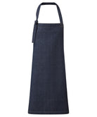 PR122: Sustainable Bib Apron Aprons Premier Indigo Denim Regular