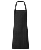 PR122: Sustainable Bib Apron Aprons Premier Black Denim Regular