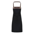 PR123: Espresso Bib Apron Aprons Premier Black/Brown