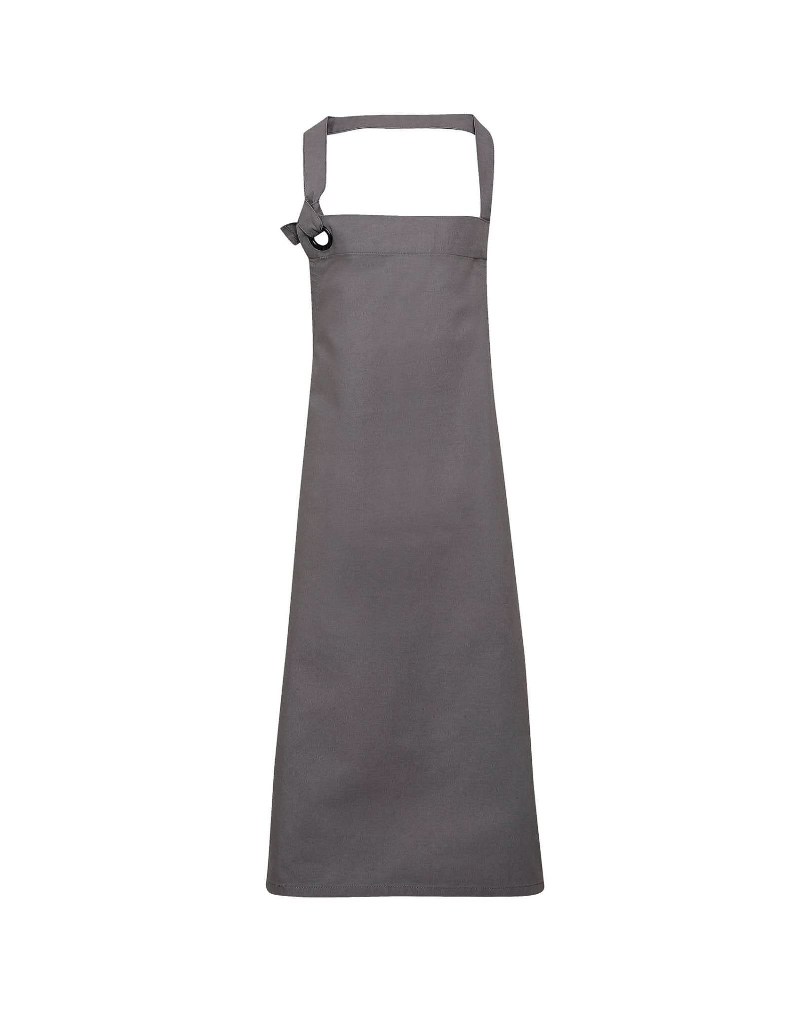 PR130: Heavy Cotton Canvas Bib Apron Aprons Premier Dark grey Regular