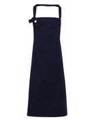 PR130: Heavy Cotton Canvas Bib Apron Aprons Premier Navy Regular