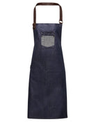 PR136: Waxed-Look Denim Apron Aprons Premier Indigo Denim Regular