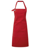 PR137: Heavy Cotton Canvas Apron Aprons Premier Red Regular