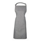 PR150: Colours Pocketless Bib Apron Aprons Premier Grey Denim Regular