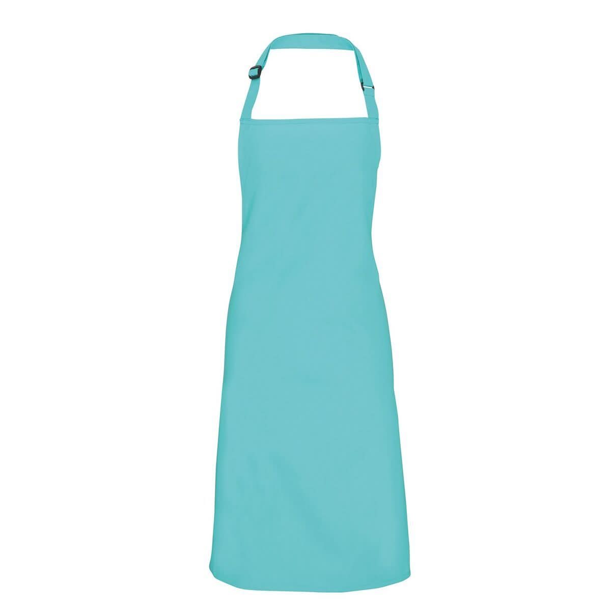 PR150: Colours Pocketless Bib Apron Aprons Premier Duck Egg Blue Regular