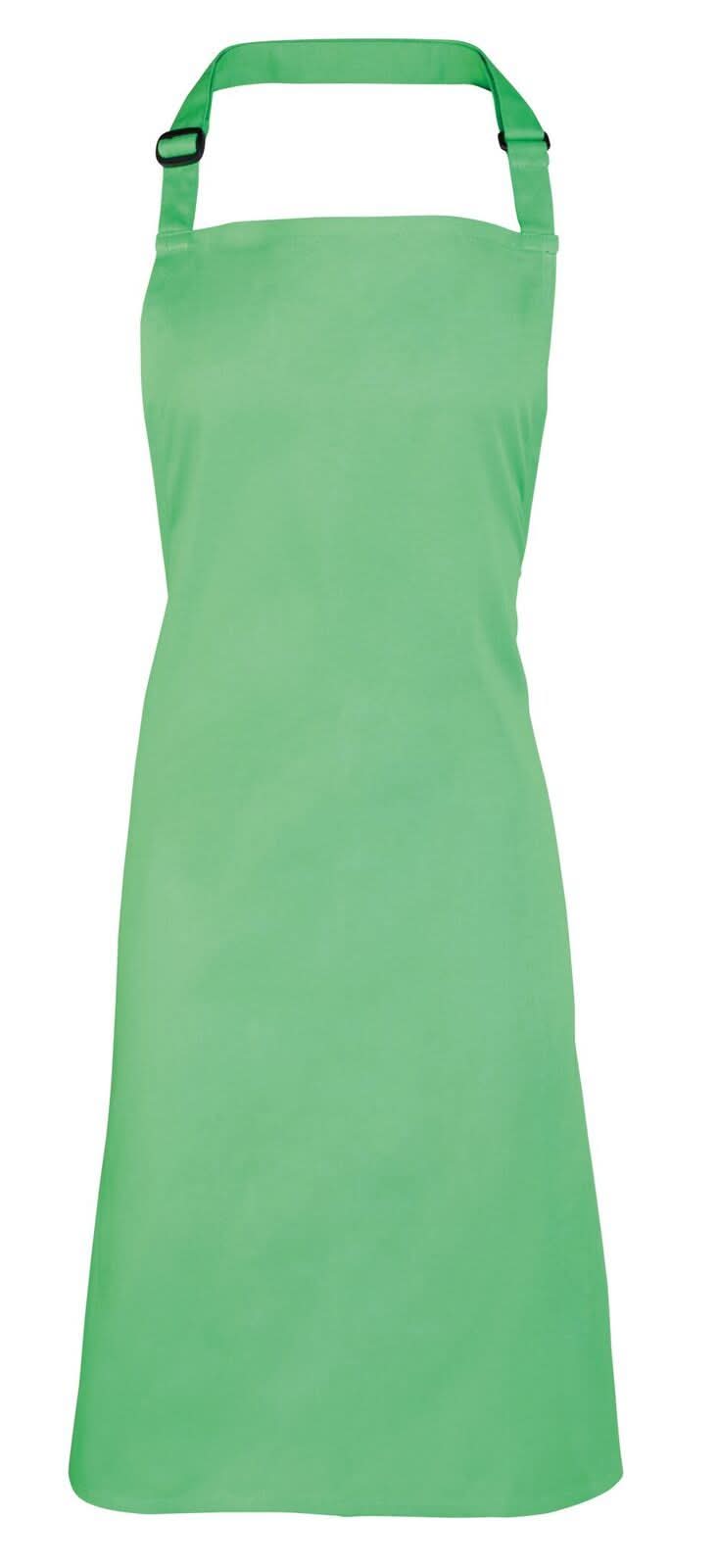 PR150: Colours Pocketless Bib Apron Aprons Premier Apple Regular
