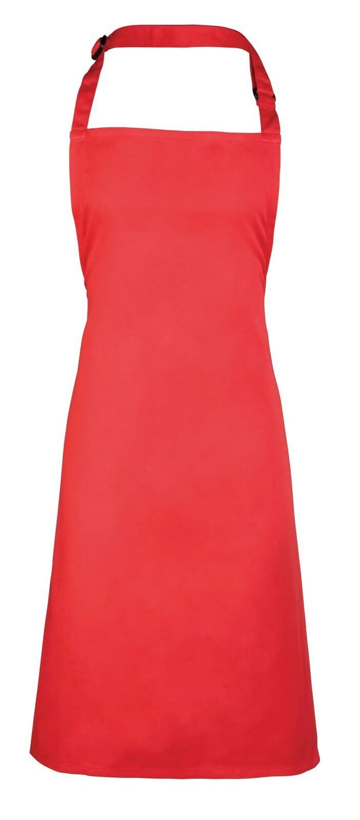 PR150: Colours Pocketless Bib Apron - The Staff Uniform Company