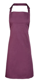 PR150: Colours Pocketless Bib Apron - The Staff Uniform Company