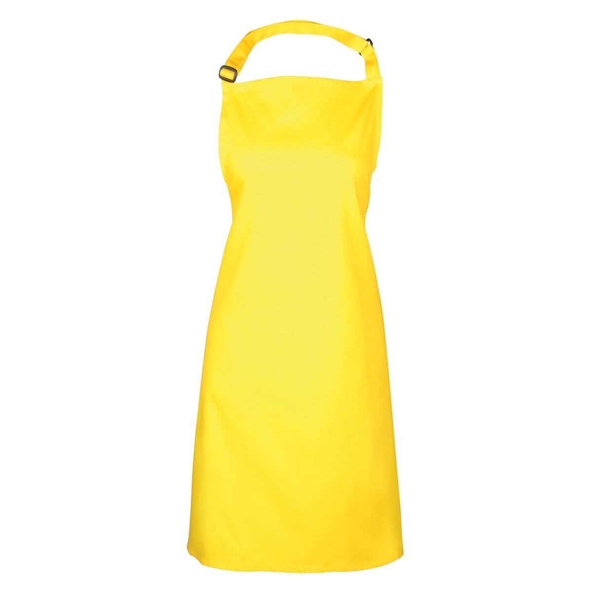 PR150: Colours Pocketless Bib Apron - The Staff Uniform Company