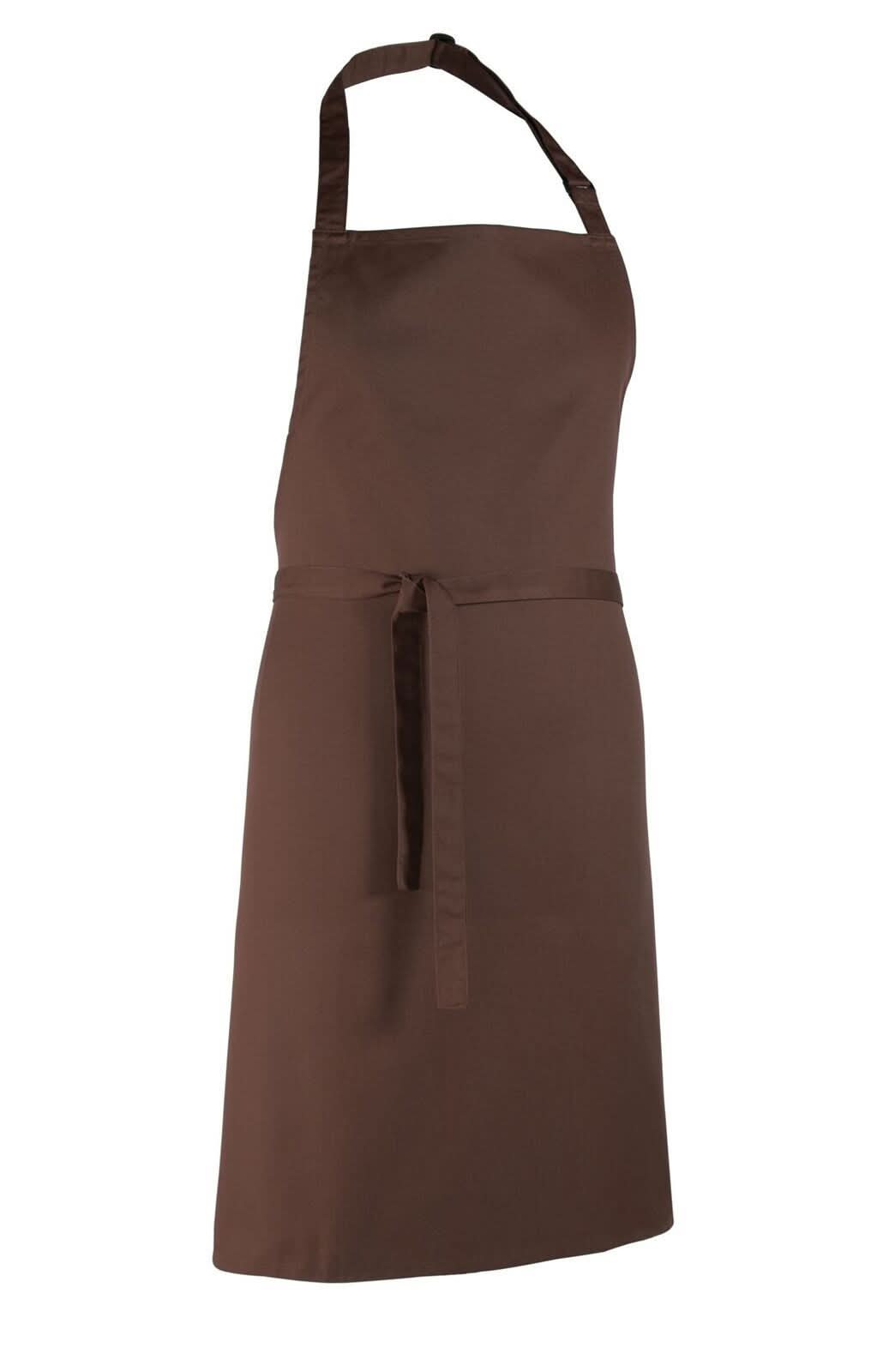 PR150: Colours Pocketless Bib Apron - The Staff Uniform Company