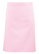 PR151: Colours Mid-Length Apron Aprons Premier Pink Regular