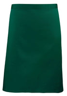 PR151: Colours Mid-Length Apron Aprons Premier Bottle Green Regular