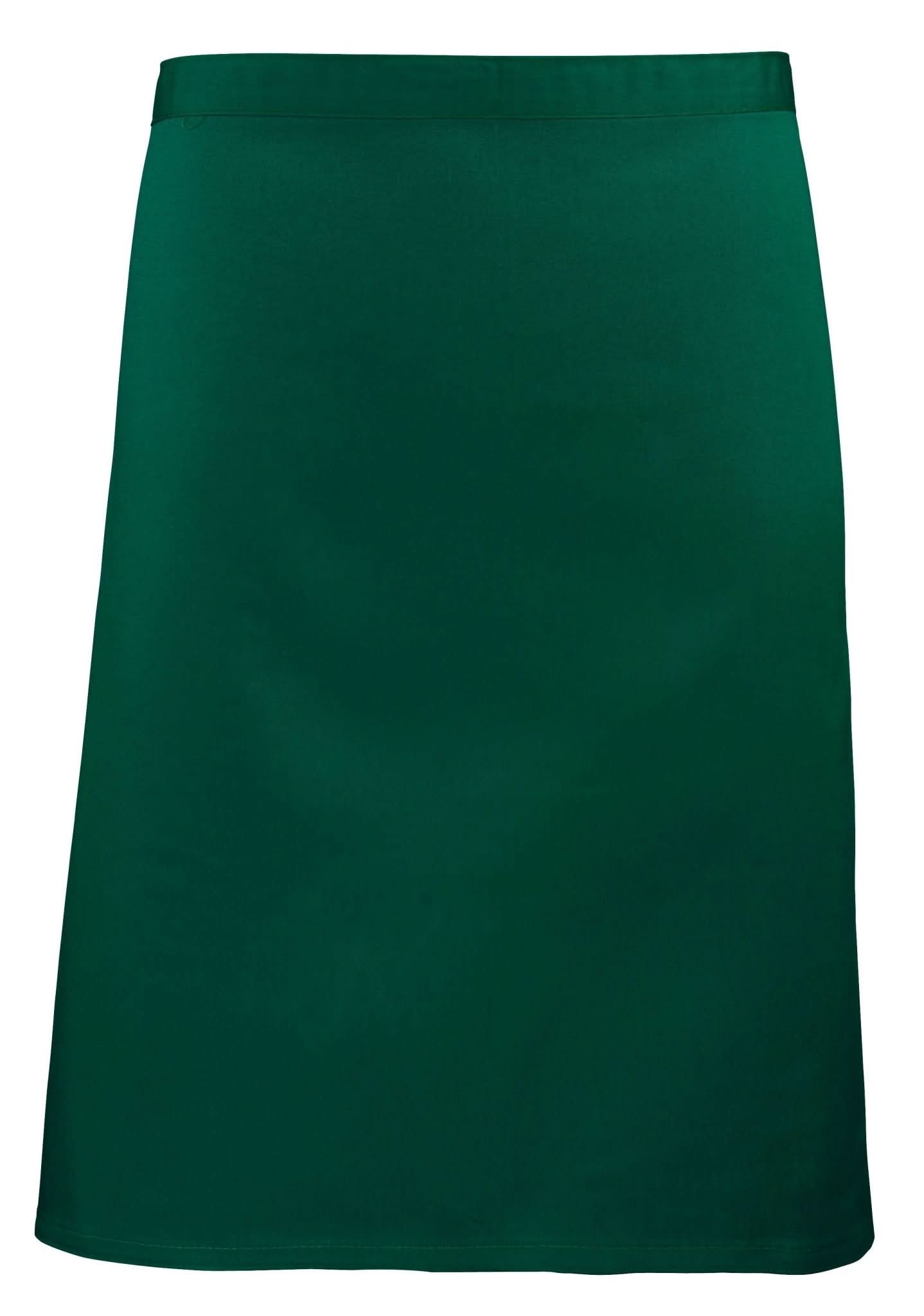 PR151: Colours Mid-Length Apron Aprons Premier Bottle Green Regular