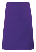 PR151: Colours Mid-Length Apron Aprons Premier Purple Regular