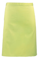 PR151: Colours Mid-Length Apron Aprons Premier Lime Regular
