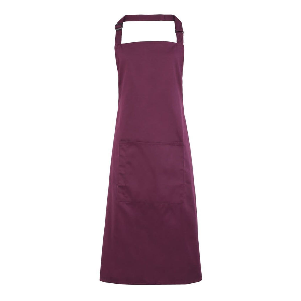 PR154 - Colours Bib Apron - with Pocket - The Staff Uniform Company