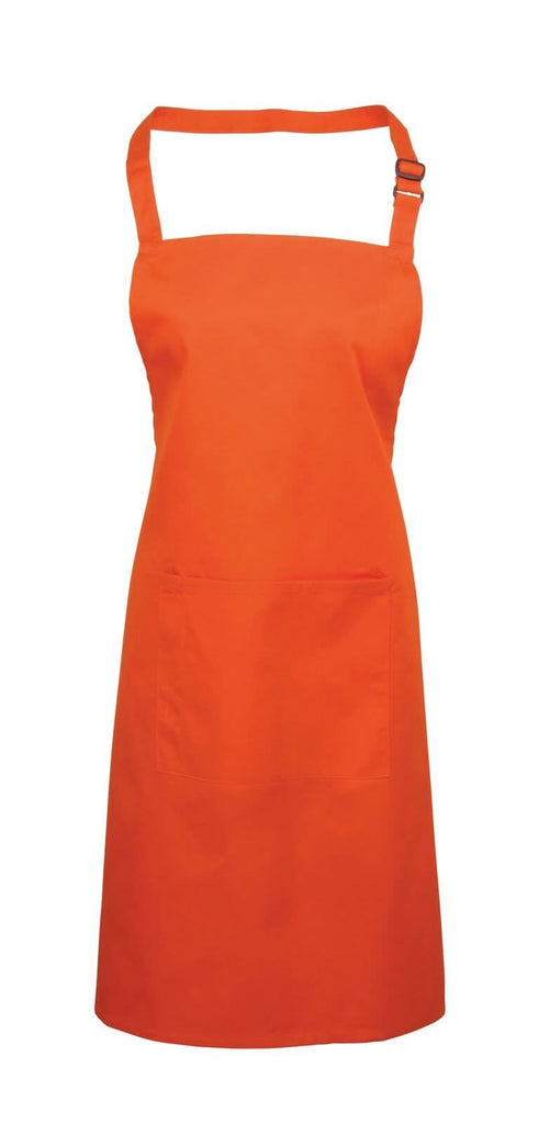 PR154 - Colours Bib Apron - with Pocket - The Staff Uniform Company