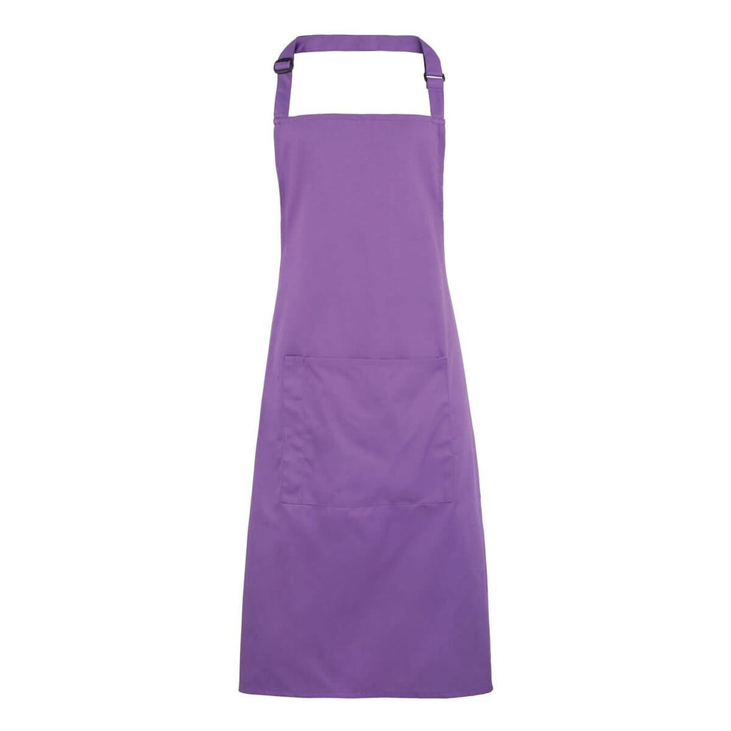 PR154 - Colours Bib Apron - with Pocket - The Staff Uniform Company