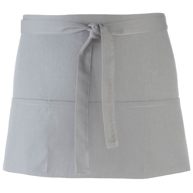 PR155: Colours 3 Pocket Apron Aprons Premier Silver Regular