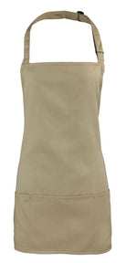PR159: Colours 2-in-1 Apron Aprons Premier Khaki Regular