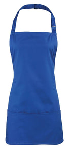 PR159: Colours 2-in-1 Apron Aprons Premier Royal Regular