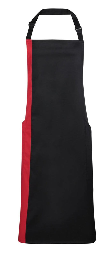PR162 - Contrast Bib Apron - The Staff Uniform Company