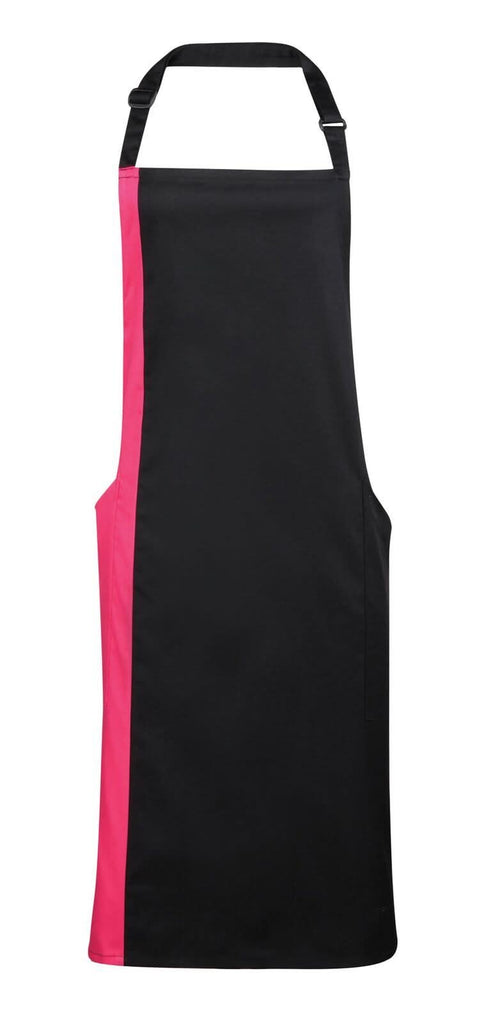 PR162 - Contrast Bib Apron - The Staff Uniform Company
