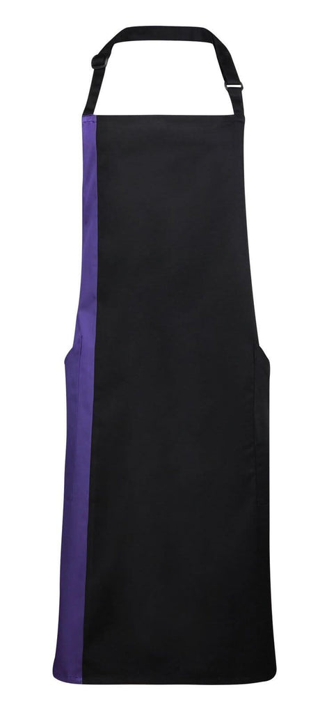 PR162 - Contrast Bib Apron - The Staff Uniform Company