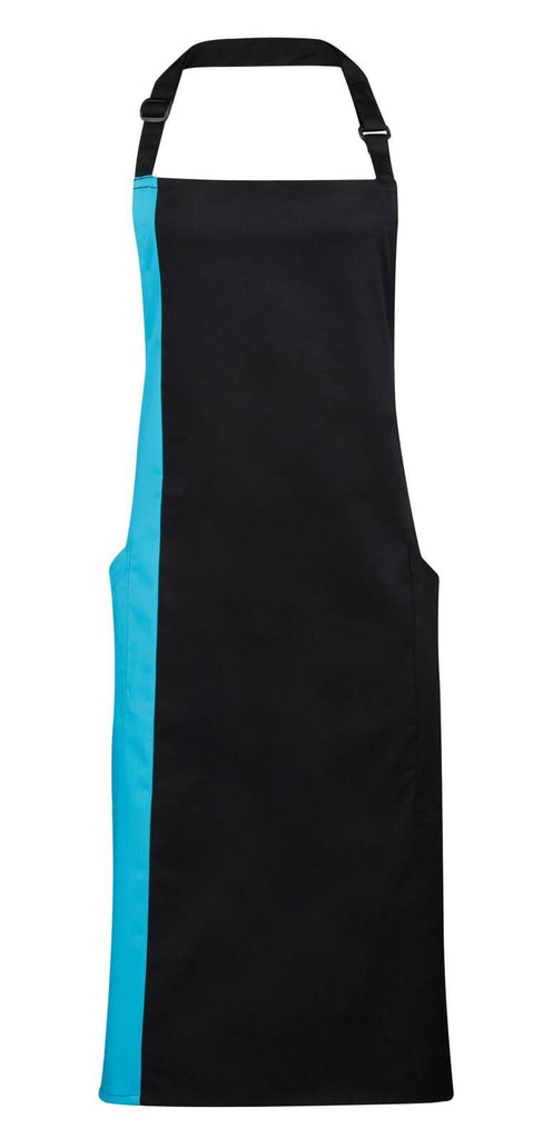 PR162 - Contrast Bib Apron - The Staff Uniform Company