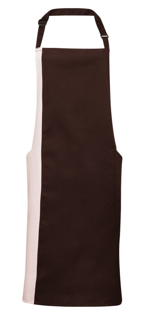 PR162 - Contrast Bib Apron - The Staff Uniform Company