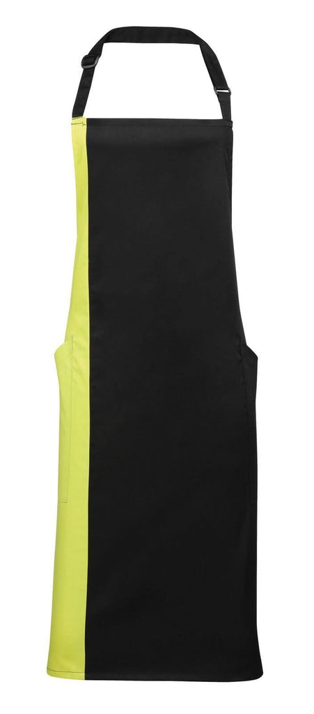 PR162 - Contrast Bib Apron - The Staff Uniform Company