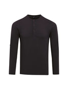 PR218: Mens Long John Roll Sleeve T-Shirt Mens T-Shirts Premier Black XS
