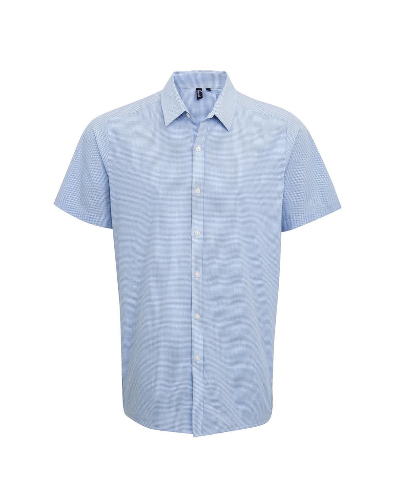 PR221 - Mens Microcheck Shirt - The Staff Uniform Company