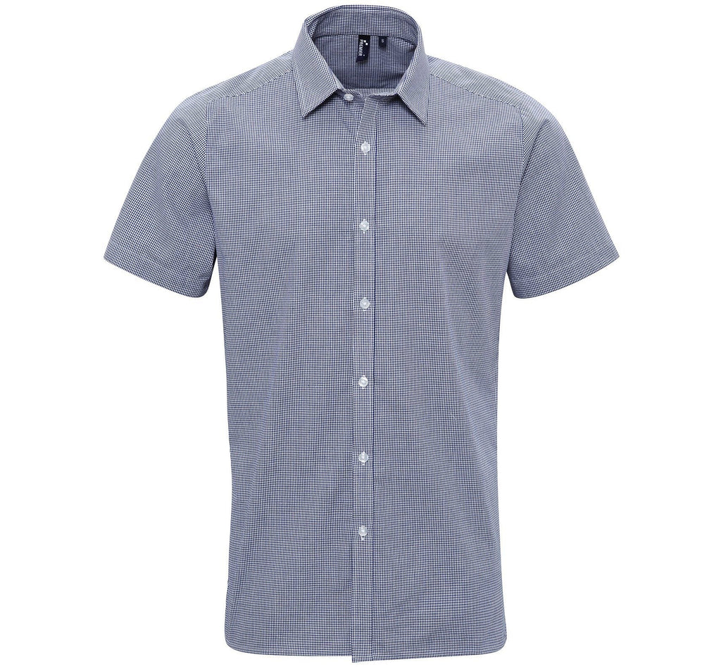 PR221 - Mens Microcheck Shirt - The Staff Uniform Company