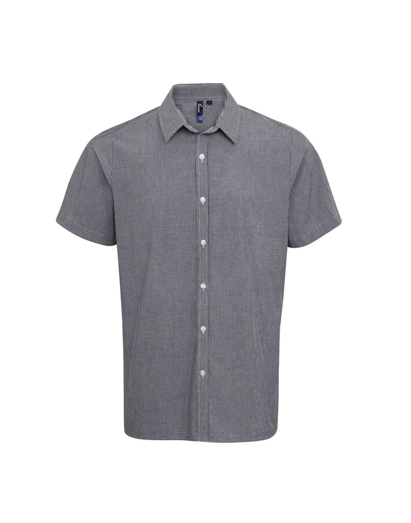 PR221 - Mens Microcheck Shirt - The Staff Uniform Company