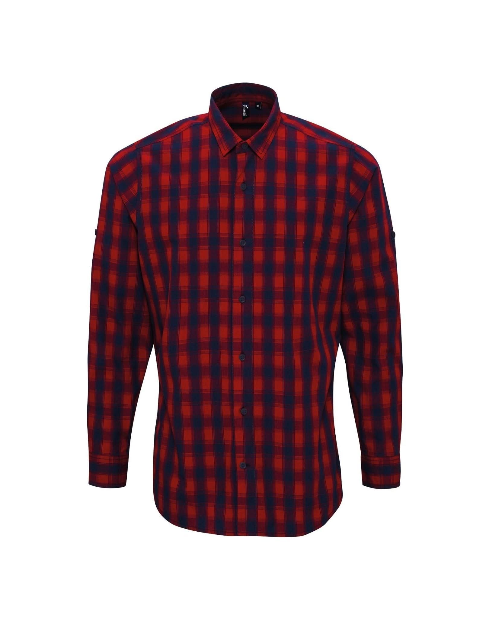 PR250: Mulligan Mens Check Shirt Mens Long Sleeve Shirts Premier