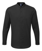 PR258: Mens Grandad Collar Shirt Mens Long Sleeve Shirts Premier