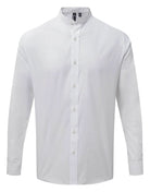 PR258: Mens Grandad Collar Shirt Mens Long Sleeve Shirts Premier
